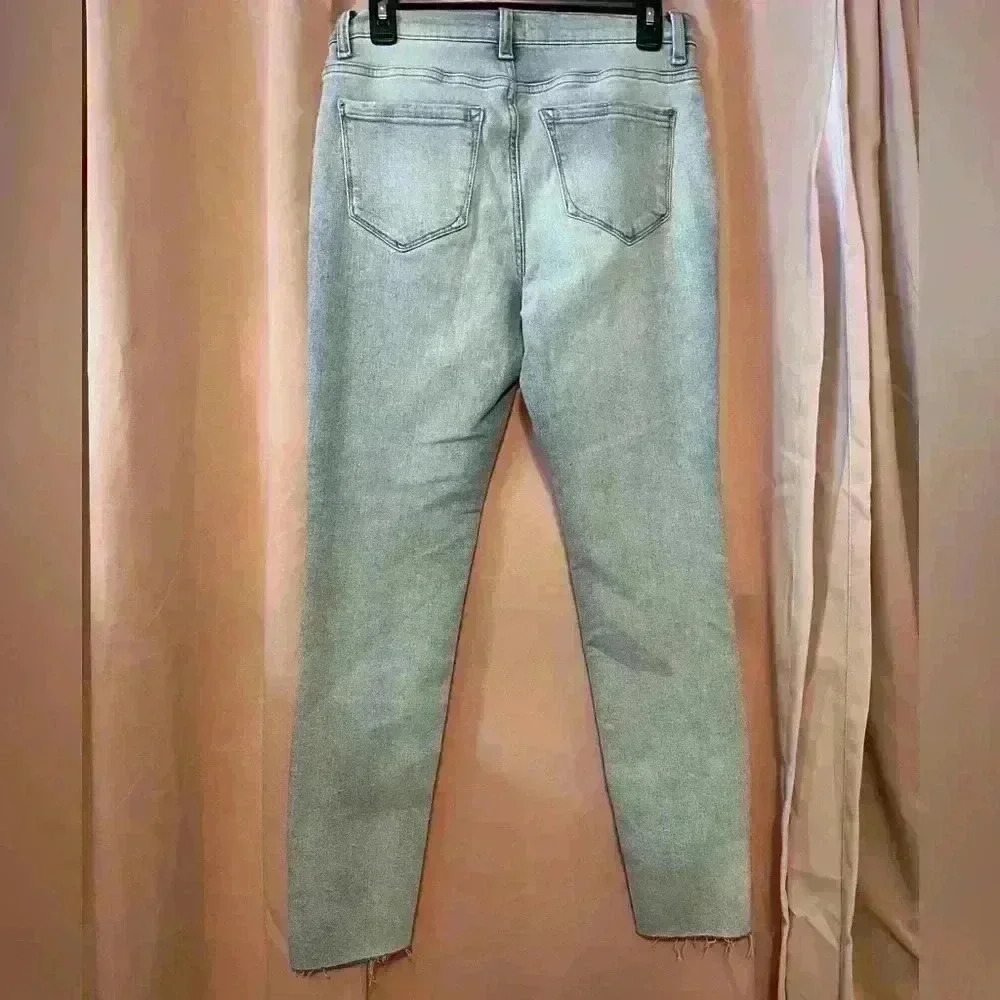 KENSIE The Kelsey High Rise Raw Hem Skinny Jean Vintage Luxe - Picture 7 of 11